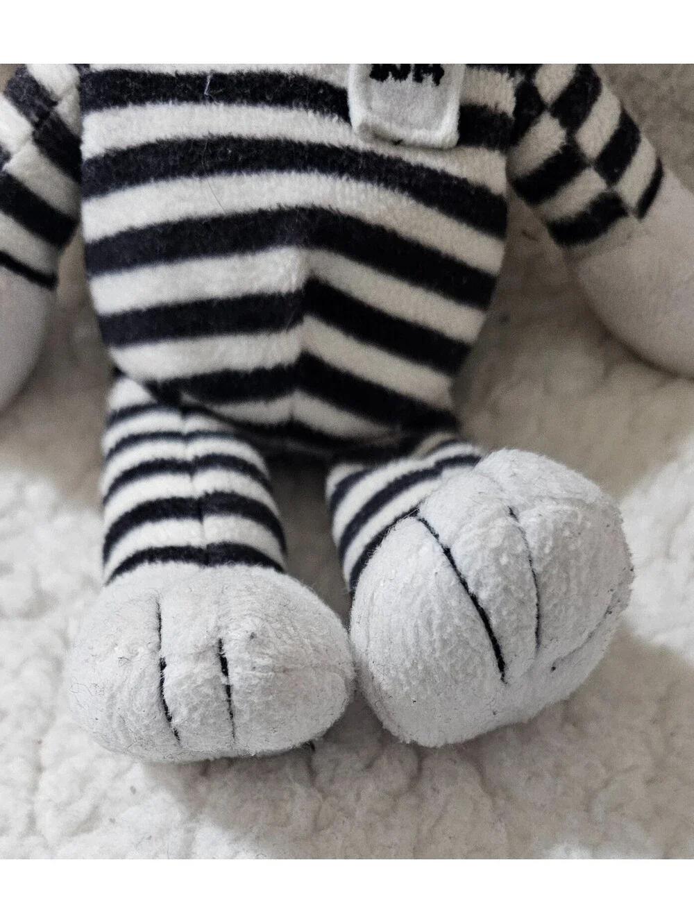 Stuffed Animal Factory Property Of Alcatraz Bear Plush Toy 0314 Bean Bag 9.5